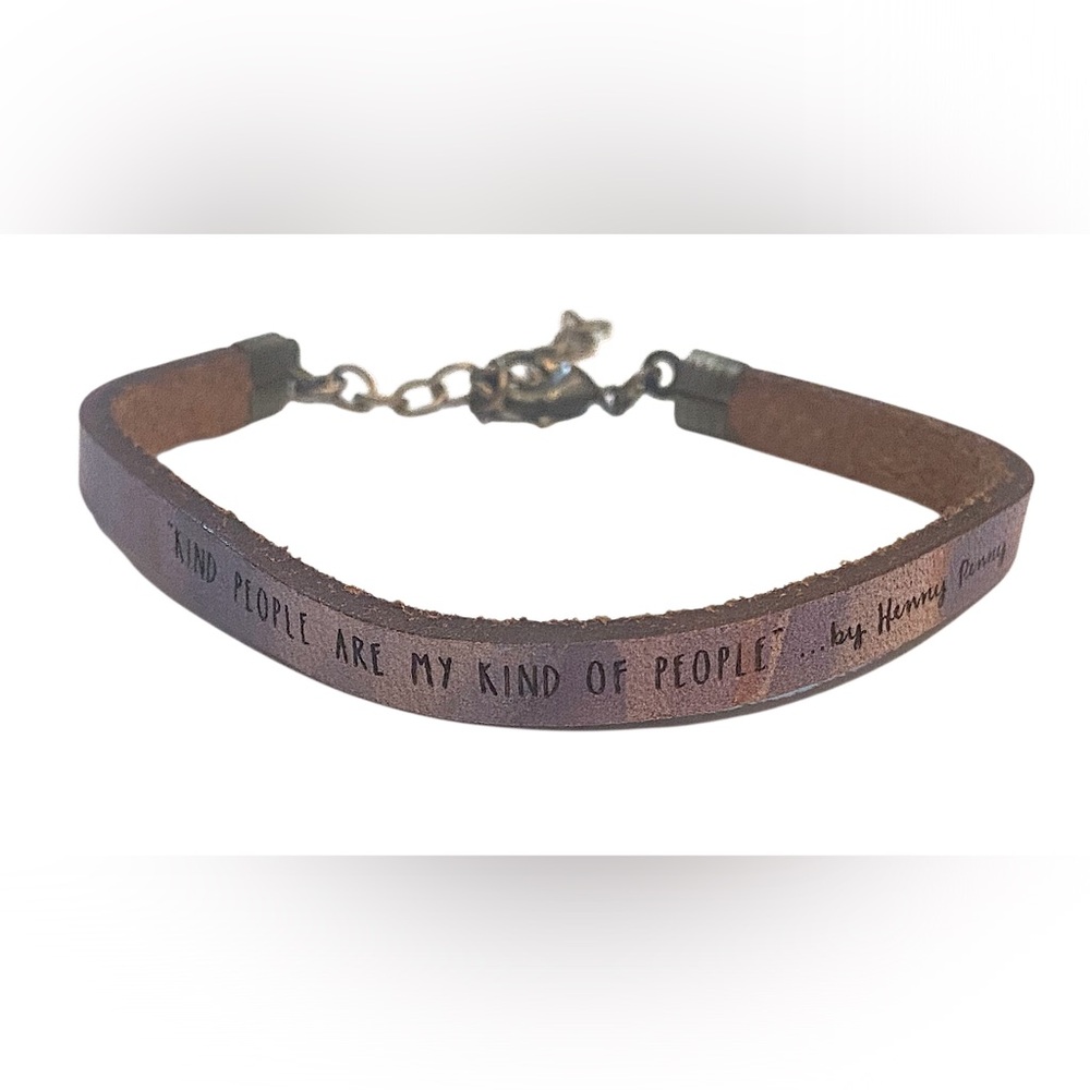 Laurel Denise Kind People Bracelet Purple Leather